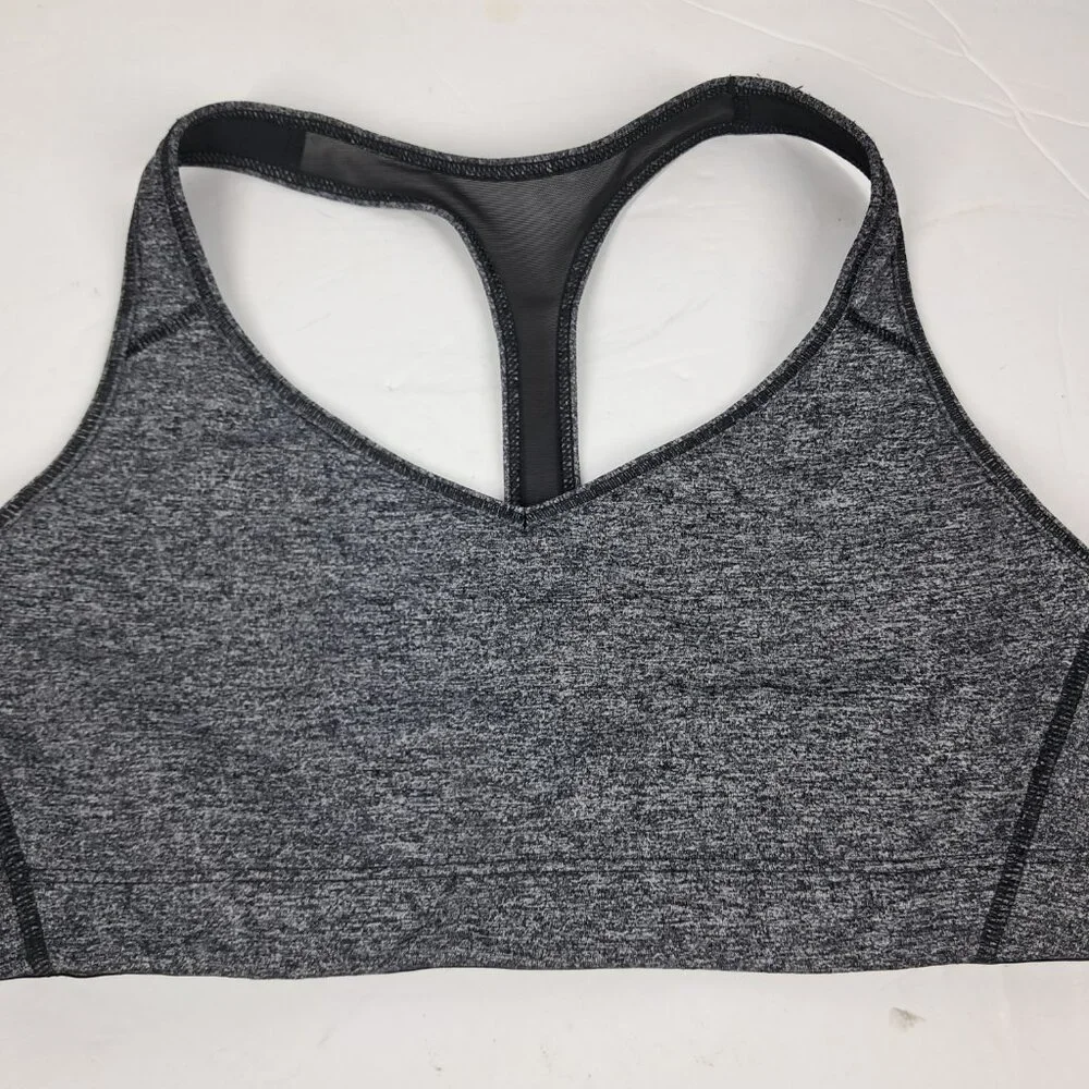 VSX Sport Victoria's Secret The Player Black/Gray Racerback Sports Bra Medium - Picture 4 of 8